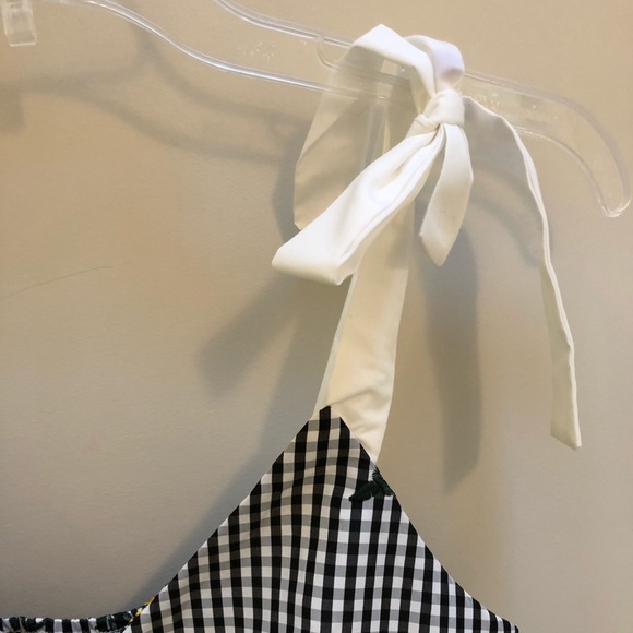 Gingham tie sleeve tank - Picture 5 of 5